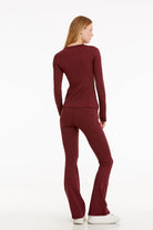 Birdiejay-Birdiesmooth Made For Walking Bootcut Leggings Bordo Bootcut Yoga Ve Spor Taytı-Spor ve Yoga Taytları-7-fleurdirect.live