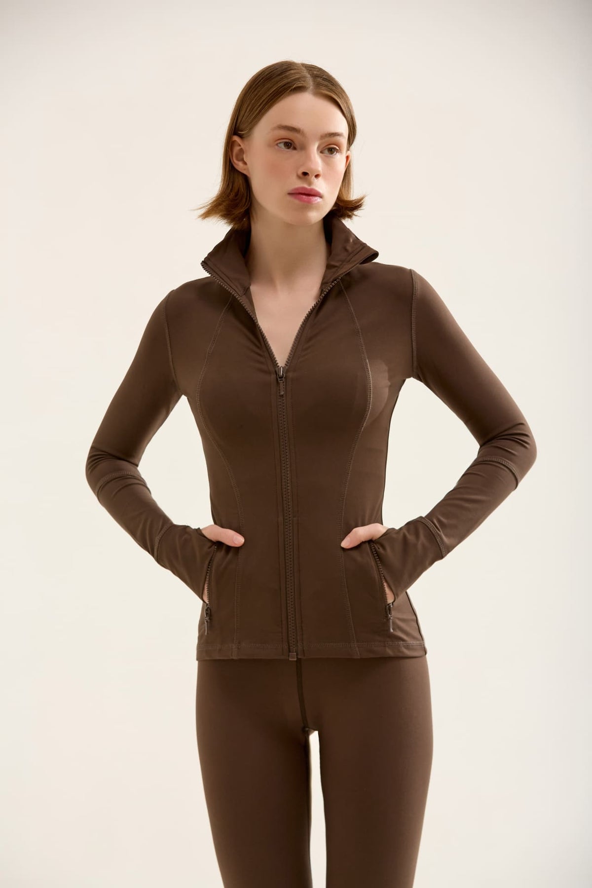 Birdiejay-Birdiesmooth Main Character Pilates Jacket Kahverengi̇ Pi̇lates Ceketi̇-Ceketler-5-fleurdirect.live