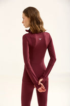 Birdiejay-Birdiesmooth Statement Half Zip Bordo Yarim Fermuarli üst-3-fleurdirect.live