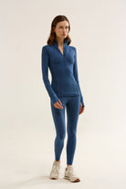 Birdiejay-Birdiesmooth Statement Half Zip Gece Mavi̇si̇ Yarim Fermuarli üst-Half Zip Üstler-6-fleurdirect.live