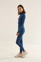 Birdiejay-Birdiesmooth Statement Half Zip Gece Mavi̇si̇ Yarim Fermuarli üst-Half Zip Üstler-7-fleurdirect.live