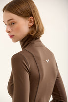Birdiejay-Birdiesmooth Statement Half Zip Kahverengi̇ Yarim Fermuarli üst-9-fleurdirect.live
