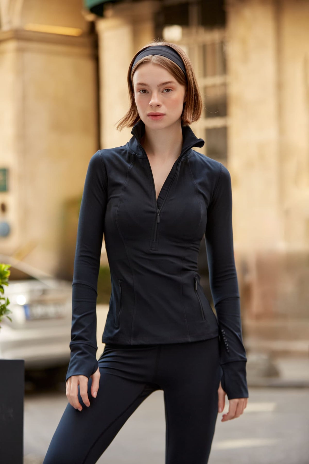 Birdiejay-Birdiesmooth Statement Half Zip Si̇yah Yarim Fermuarli üst-Half Zip Üstler-1-fleurdirect.live