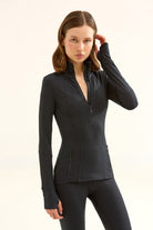 Birdiejay-Birdiesmooth Statement Half Zip Si̇yah Yarim Fermuarli üst-Half Zip Üstler-2-fleurdirect.live