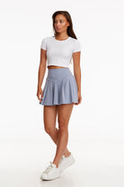 Birdiejay-Birdiesmooth Your New Go To Cropped Baby Tee Beyaz Kısa Kollu Crop T Shirt-T-Shirts-5-fleurdirect.live
