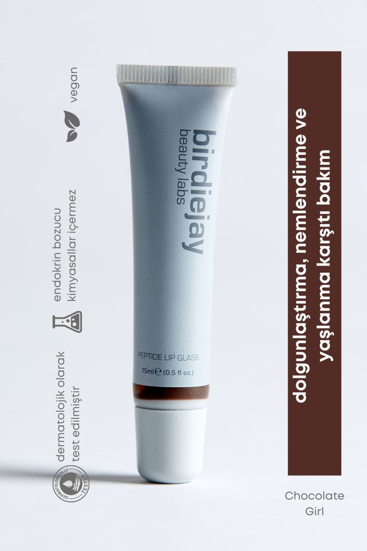 Birdiejay-Peptide Lip Glass Chocolate Girl-Lip Balm-1-fleurdirect.live