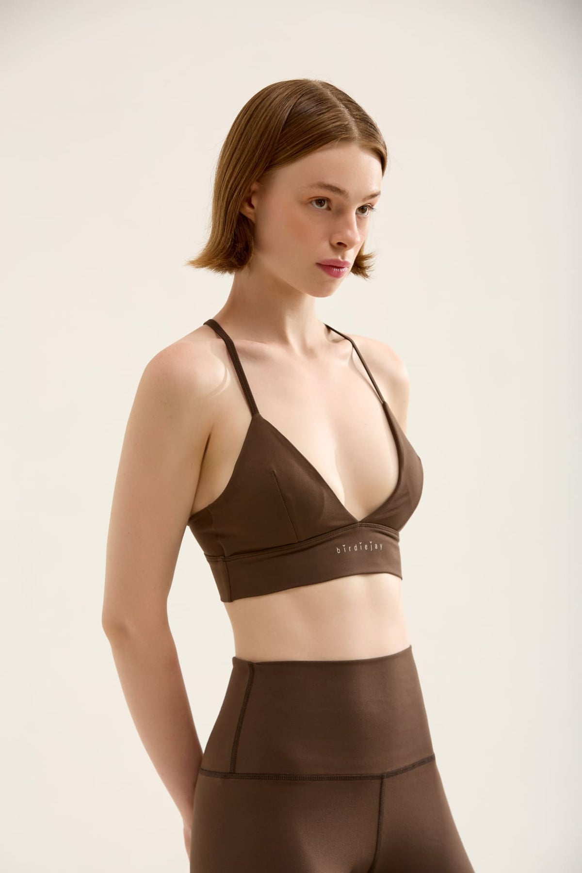 Birdiejay-Triangle Bra Kahverengi̇ Sporcu Ve Yoga Sütyeni̇-8-fleurdirect.live