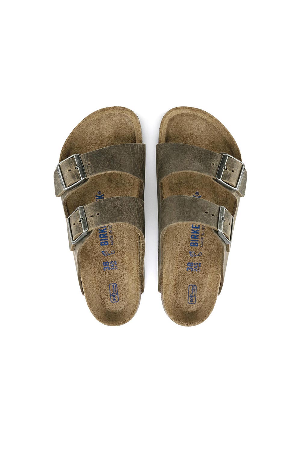 Birkenstock-Arizona SFB Leoi Faded Khaki-Sandalet & Terlik-5-fleurdirect.live