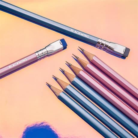 Blackwing-Blackwing Limited Edition Pearl Blue 12'li Kurşun Kalem Seti-Ahşap Kurşun Kalem-3-fleurdirect.live