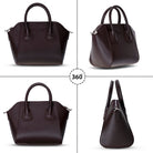 Bloominbag-Aria Walnut Brown Small Hakiki Deri Kadın El & Omuz çantası-5-fleurdirect.live