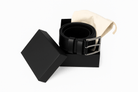 Bloominbag-Bloom Belt Cosmic Black Hakiki Deri Erkek Kemer 110cm-4-fleurdirect.live