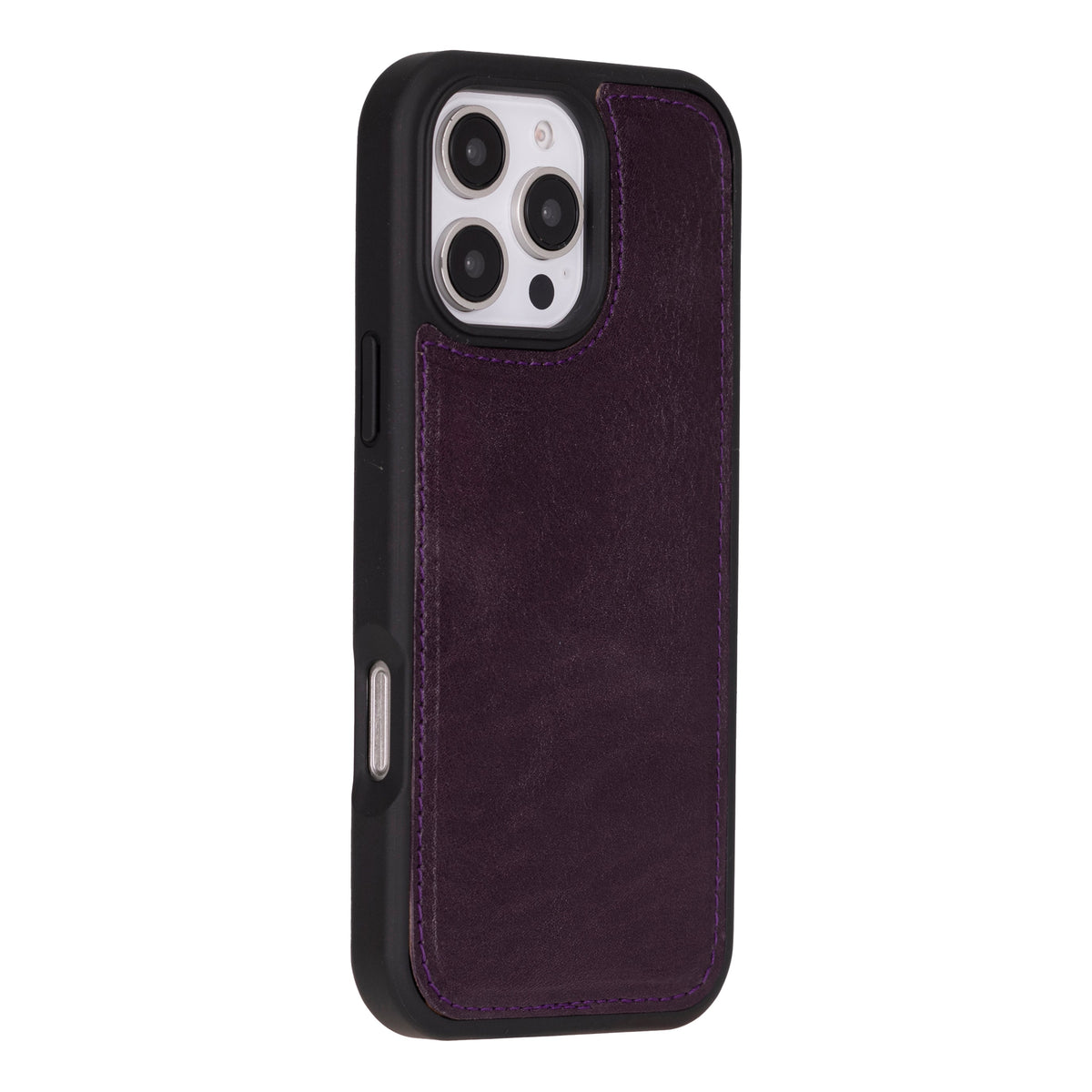 Bloominbag-Bloom Case Apple I Phone 16 Pro Max – Burgundy Hakiki Deri Cüzdanlı Telefon Kılıfı-4-fleurdirect.live