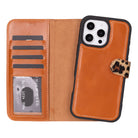 Bloominbag-Bloom Case Apple I Phone 16 Pro Max – Leopard Hakiki Deri Cüzdanlı Telefon Kılıfı-1-fleurdirect.live