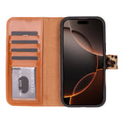 Bloominbag-Bloom Case Apple I Phone 16 Pro Max – Leopard Hakiki Deri Cüzdanlı Telefon Kılıfı-2-fleurdirect.live