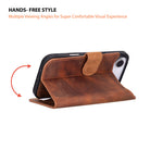 Bloominbag-Bloom Case Magic Wallet Mahogany Saddle Hakiki Deri I Phone 17 Air(6.5") Cüzdanlı Telefon Kılıfı-4-fleurdirect.live