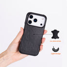 Bloominbag-Bloom Case Ultimate Jacket Obsidian Black – Apple I Phone 17 Pro (6.3") Hakiki Deri Kılıf-2-fleurdirect.live