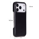 Bloominbag-Bloom Case Ultimate Jacket Obsidian Black – Apple I Phone 17 Pro (6.3") Hakiki Deri Kılıf-5-fleurdirect.live