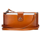 Bloominbag-Lozan Strap Cognac Tan Gerçek Deri çapraz Askılı Cüzdan çanta-2-fleurdirect.live
