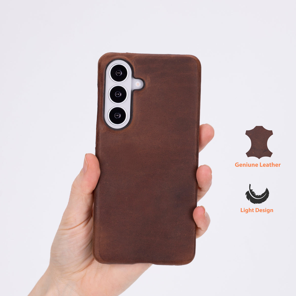Monte Espresso Brown Deri Telefon Kılıfı Samsung Galaxy S26 (6.3") | Ultra İnce Premium Leather Case