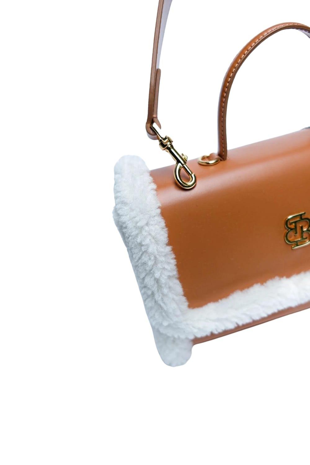 Bloomsbury-Cloudy Shearling Taba Çanta-Omuz Çantası-6-fleurdirect.live