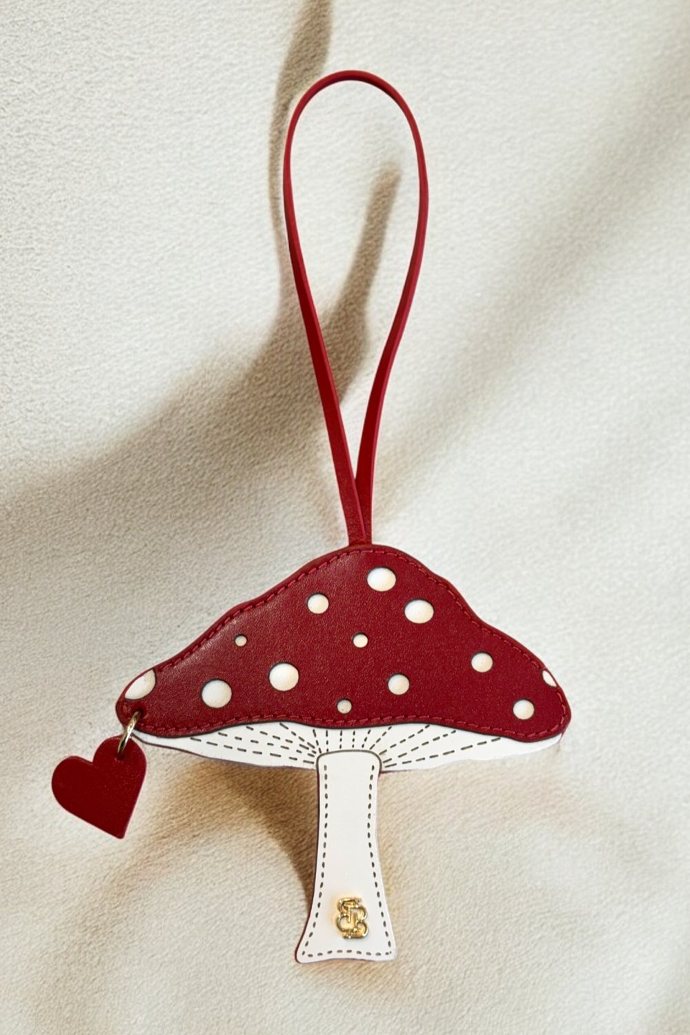 Bloomsbury-Mushroom Bag Charm - Deri Çanta Aksesuarı-Çanta Aksesuarları-1-fleurdirect.live