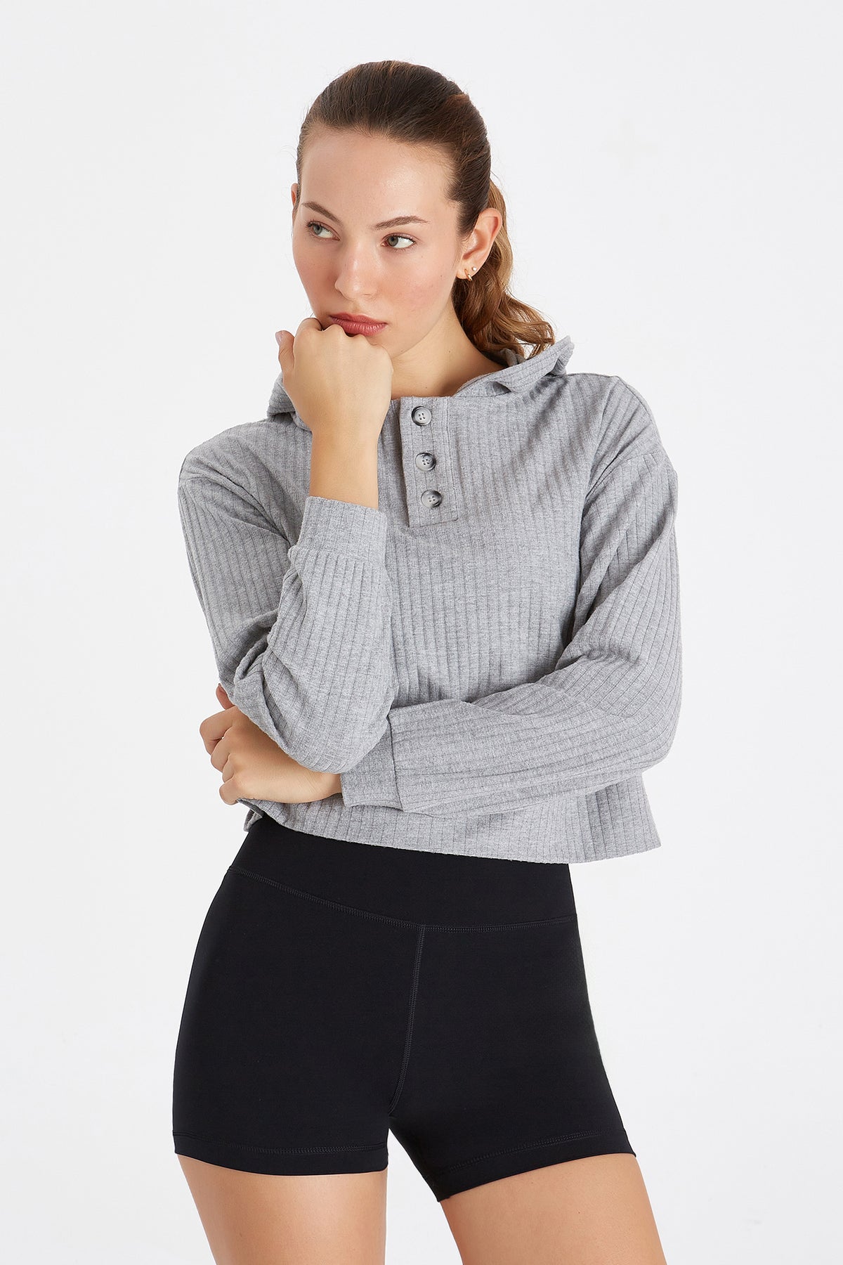 Boboist-Boboist Doris Sweatshirt Doris Düğme Detaylı Sweatshirt-Sweatshirt-4-fleurdirect.live