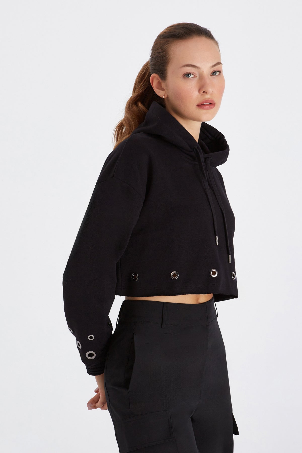 Boboist-Boboist Zoey Kapüşonlu Kısa Sweatshirt Zoey Kapüşonlu Kısa Sweatshirt-Sweatshirt-2-fleurdirect.live