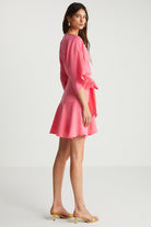 Boneqa Barcelona-Pembe Kimono Elbise-Kimono-4-fleurdirect.live