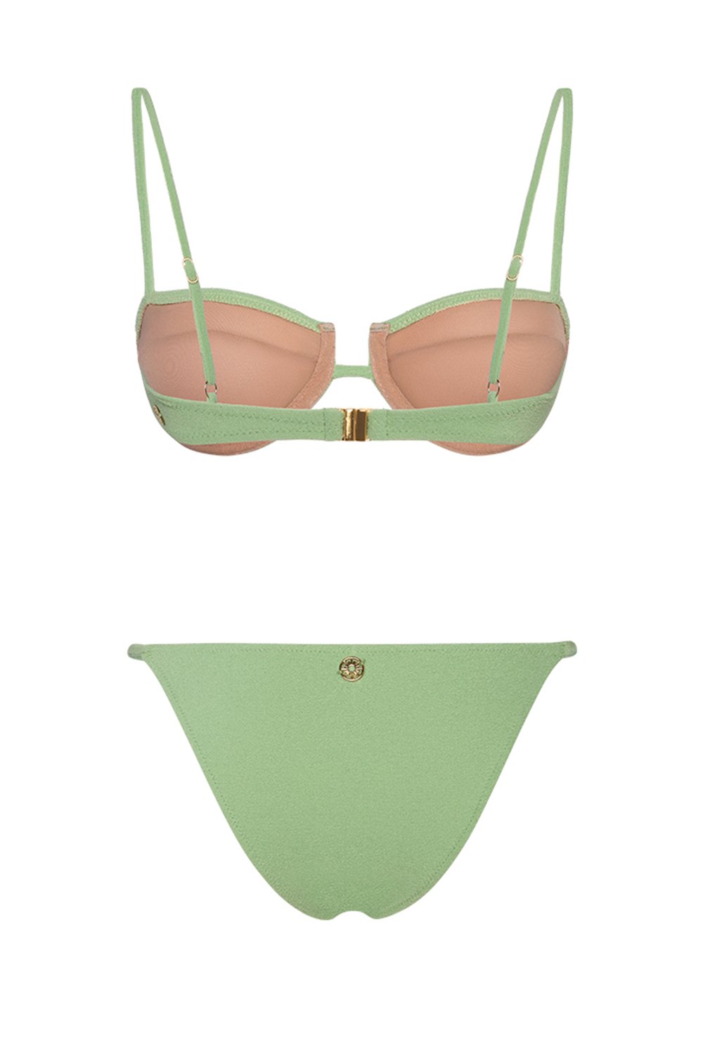 Bonesta-Acacia Pistachio Green Terry Kaplı Balenli Bikini Takımı-Bikini & Mayo-8-fleurdirect.live