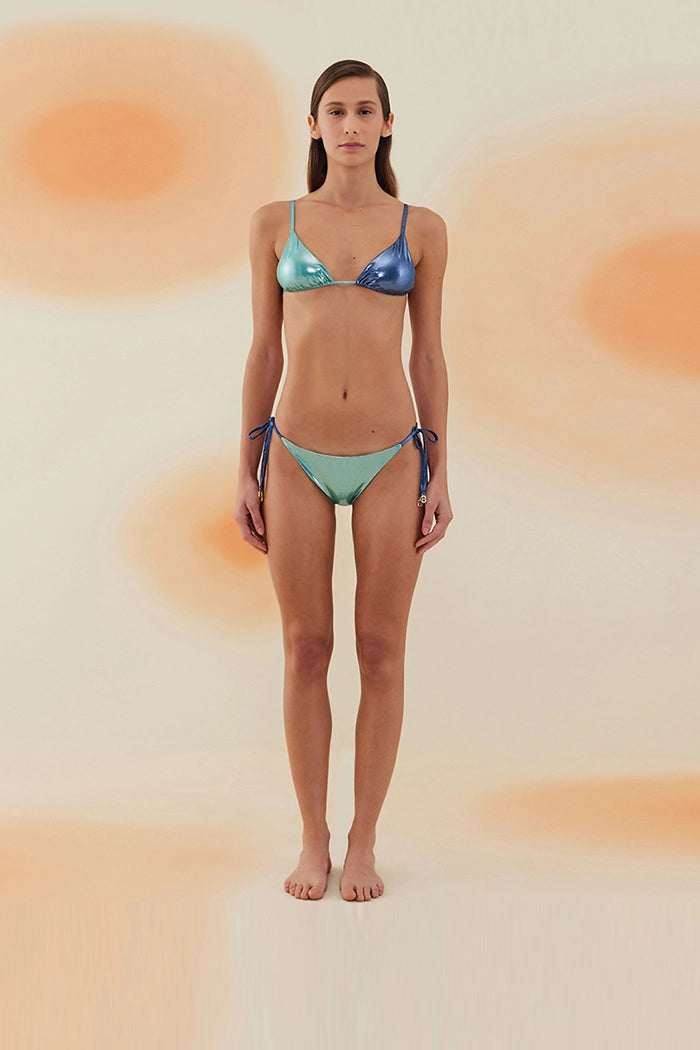 Bonesta-Amargosa Shiny Aqua And Royal Blue Çift Renk Üçgen Bikini Takımı-Bikini & Mayo-3-fleurdirect.live