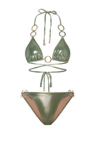 Bonesta-Escalante Shiny Tea Green Halka Aksesuarlı Üçgen Bikini Takımı-Bikini & Mayo-4-fleurdirect.live