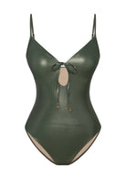 Bonesta-Glory Shiny Hunter Green Bağcıklı V Yaka Mayo-Bikini & Mayo-4-fleurdirect.live