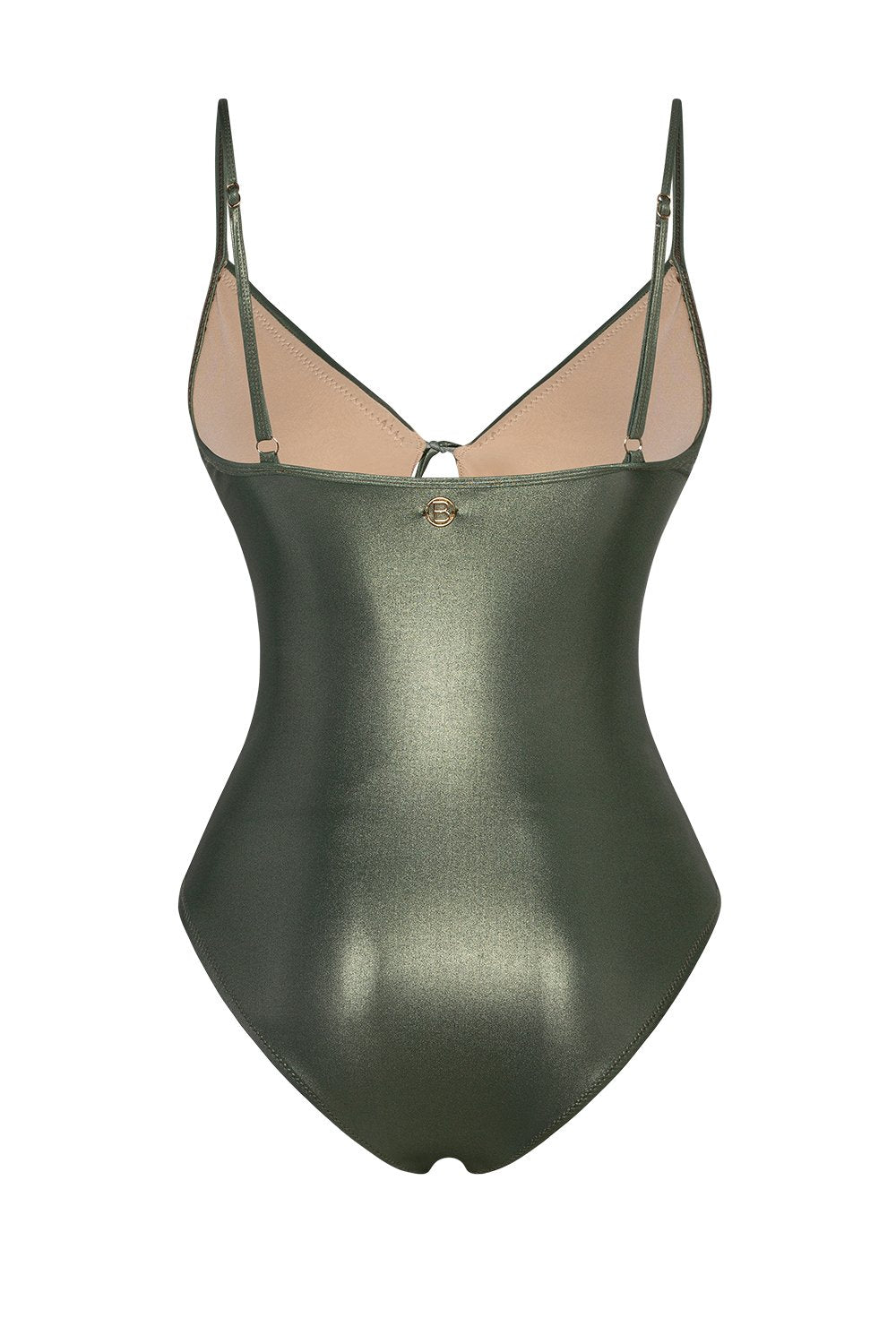 Bonesta-Glory Shiny Hunter Green Bağcıklı V Yaka Mayo-Bikini & Mayo-5-fleurdirect.live