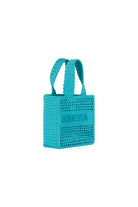 Bonesta-Positano Mini Turquoise Plaj Çantası-Omuz Çantası-2-fleurdirect.live