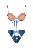 Bonesta-Tabernas Shiny Sapphire Blue And Misty Rose Çift Renk Kaplı Bikini Takımı-Bikini & Mayo-2-fleurdirect.live