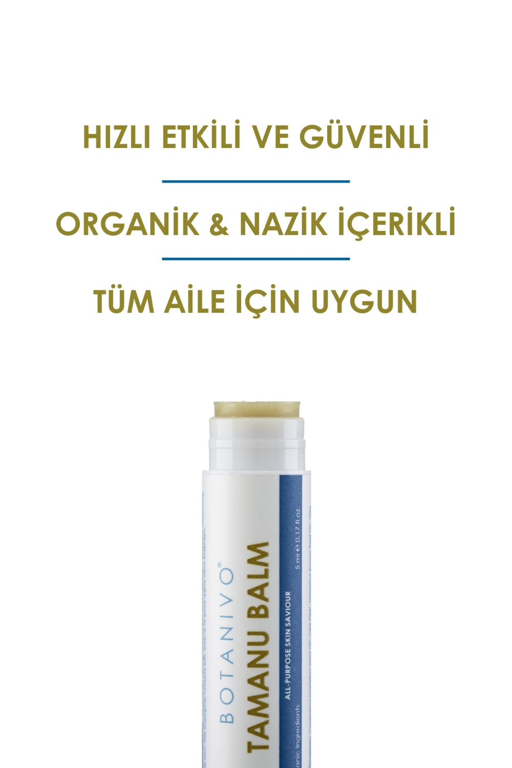 Botanivo-Botanivo Çok Amaçlı Tamanu Balm | Cilt Kurtarıcı, Onarıcı, Yatıştırıcı | Organik İçerikli | 5 Ml Stick-Vücut Kremi-5-fleurdirect.live