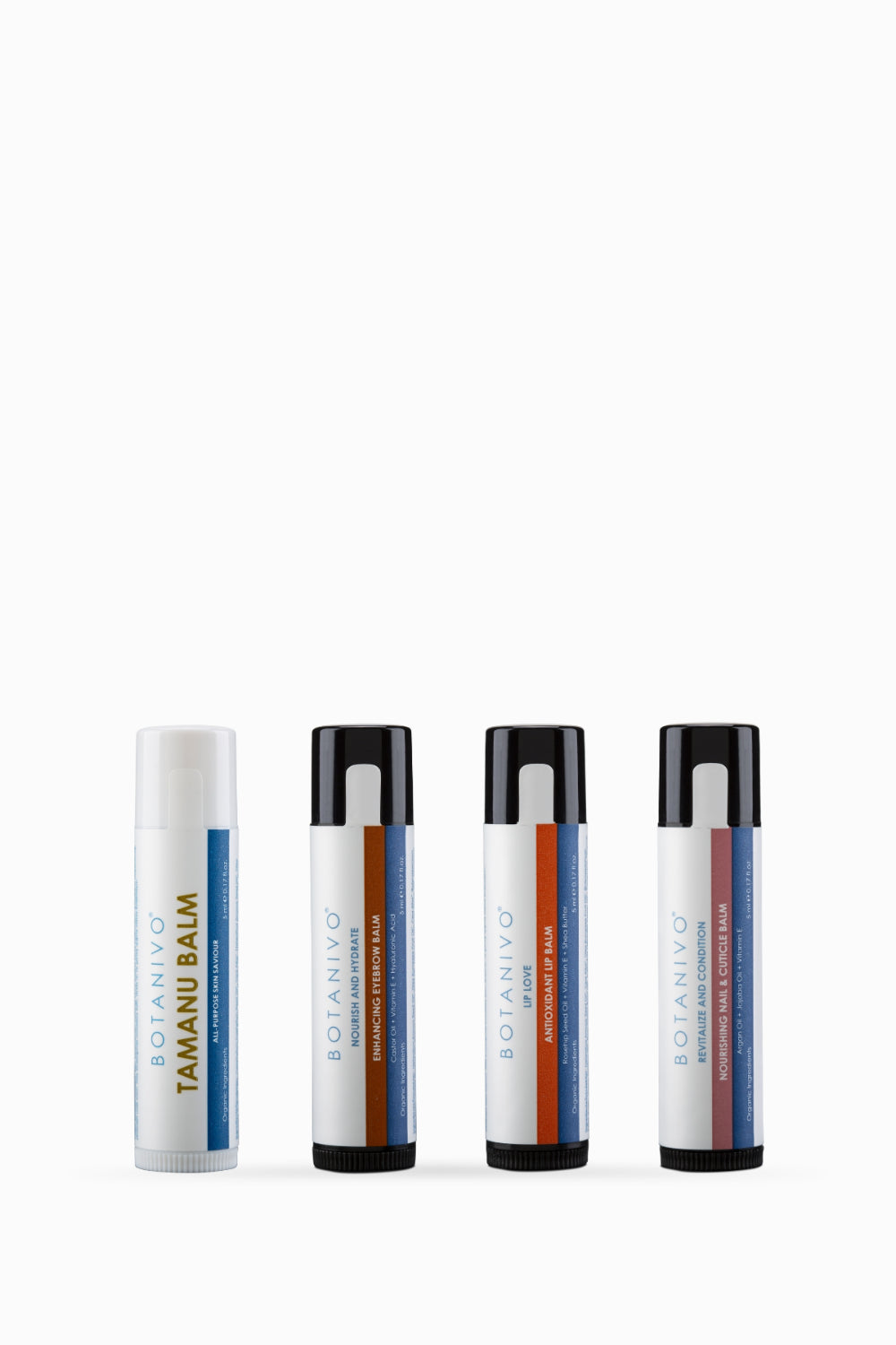 Botanivo-Botanivo Full Stick Set | Çok Amaçlı Tamanu, Kaş, Dudak, Tırnak | Organik İçerikli | 4x5 Ml Stick-Vücut Kremi-1-fleurdirect.live