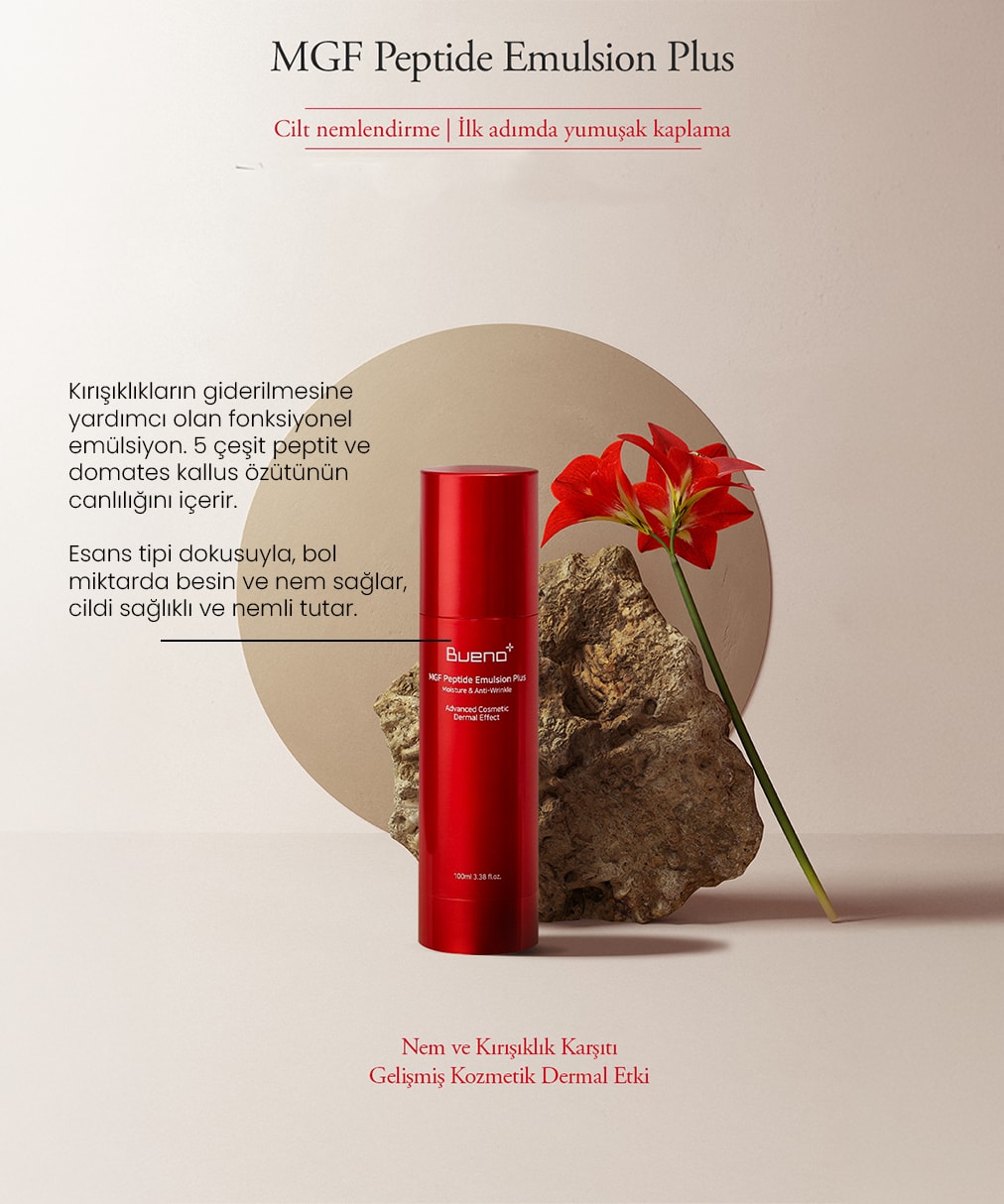 Bueno+ Mgf Peptide Emulsion Plus - Yaşlanma Karşıtı Yüz Kremi 100 Ml
