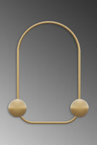 Dekoratif Metal Askılık, Parlak Gold - 25x7x33 Cm - 1