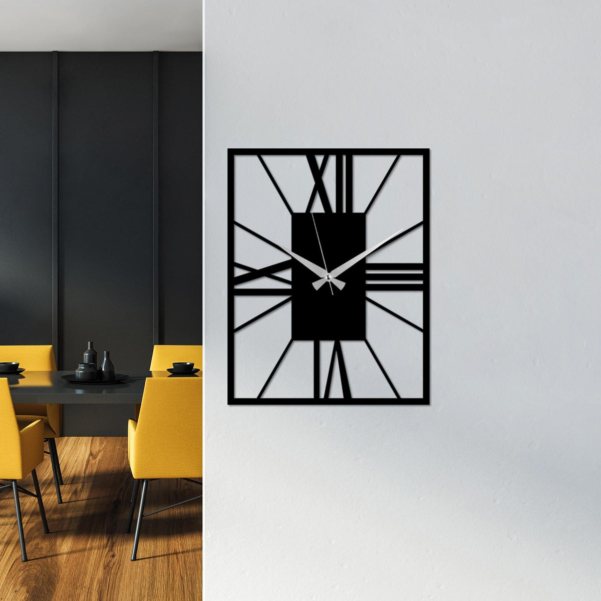 Watch-046 Dekoratif Metal Duvar Saati 