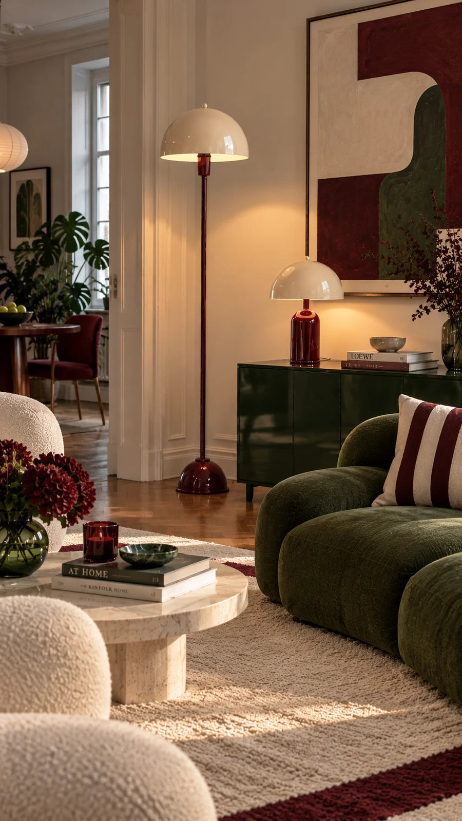 By Lamp-Soho Bordo Krem Metal Lambader-Lambader-3-fleurdirect.live