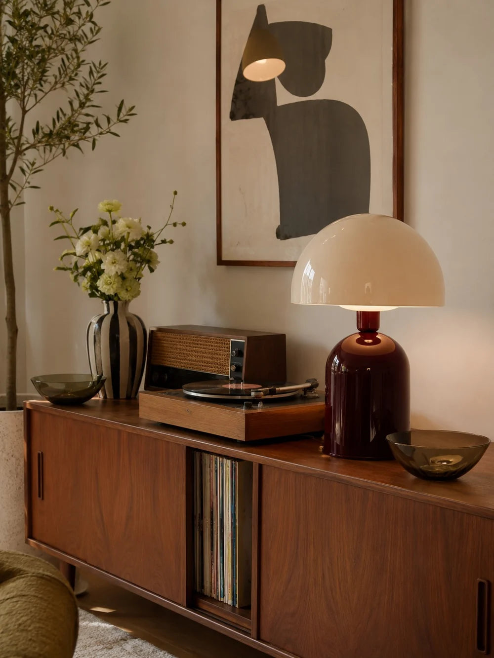 By Lamp-Soho Bordo Krem Metal Masa Lambası-Masa Lambası-3-fleurdirect.live