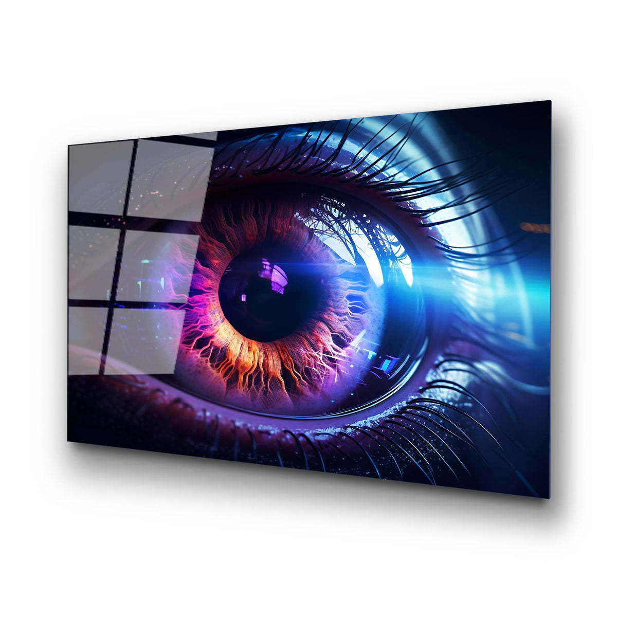 Uv-1196 Baskılı Cam Dikdörtgen Duvar Tablosu 
