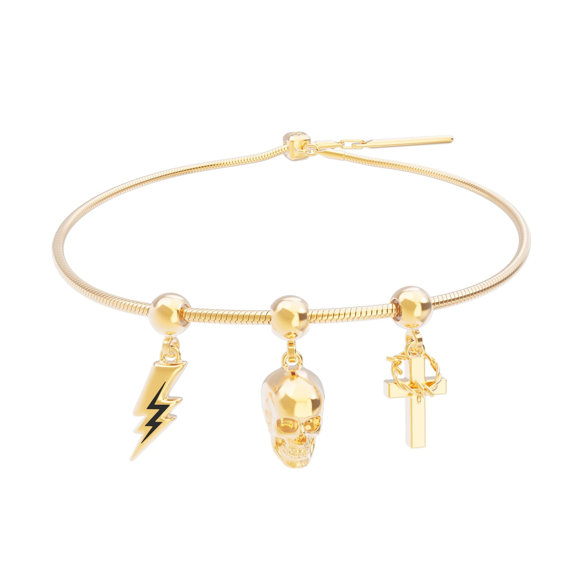 Chocli 18 Ayar Altın Kaplama Charm - Cross