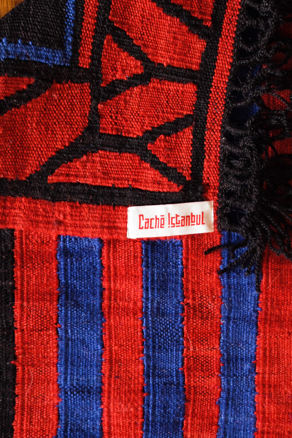 Caché Istanbul-Dalga Desenli El Dokuma Modern Yün Kilim-Kilim-2-fleurdirect.live