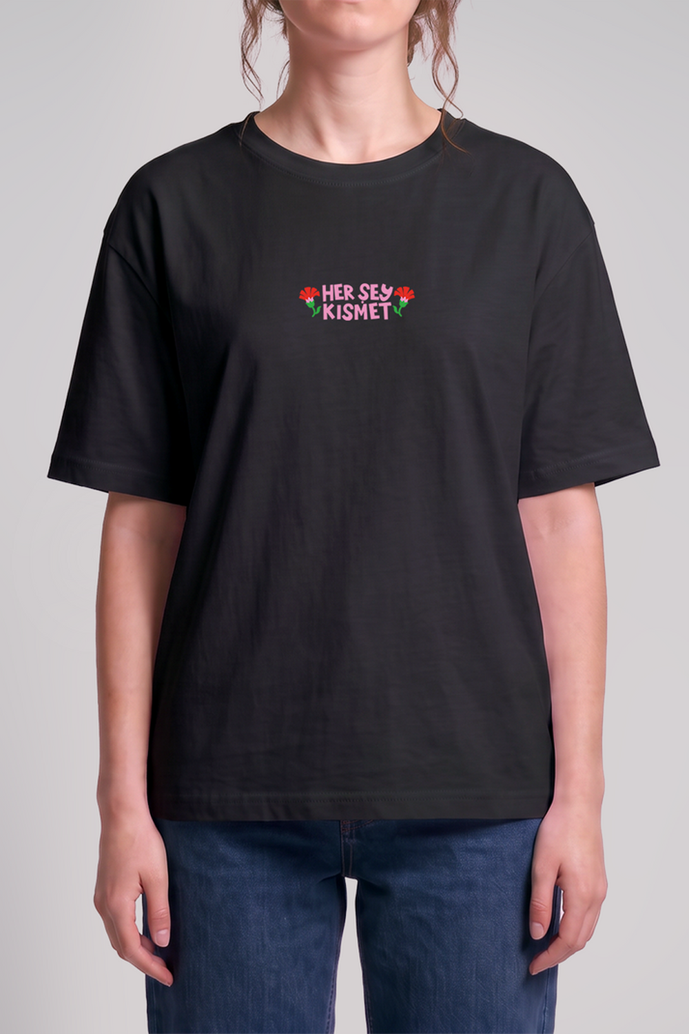 Her Şey Kısmet Unisex Oversize Tshirt - 5