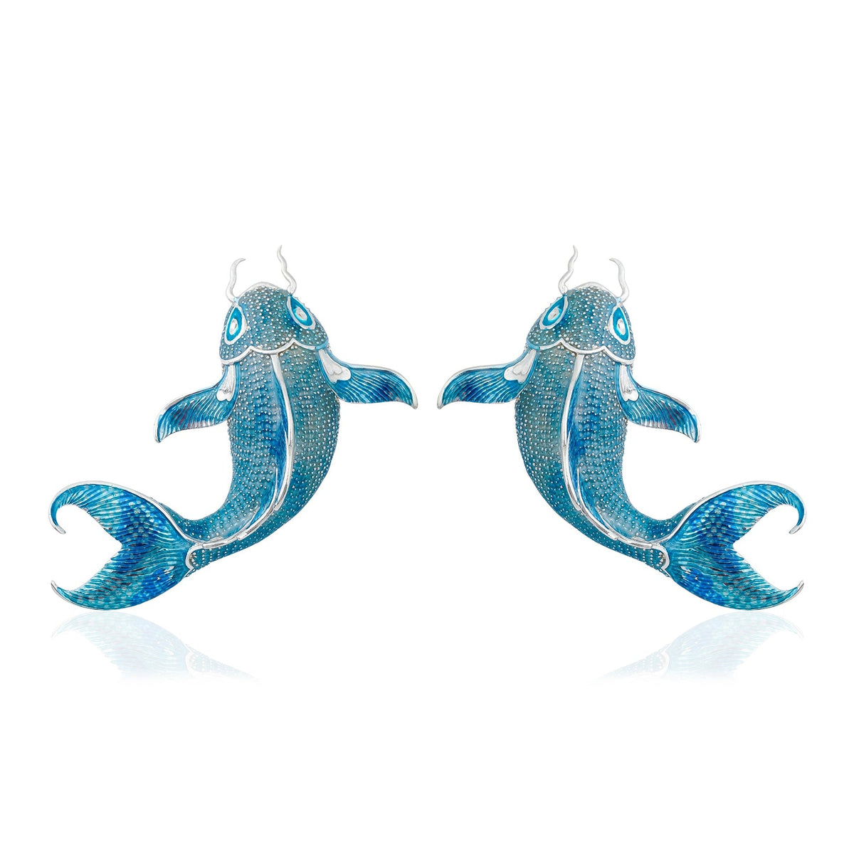 Sultan Of The Ocean Aqua Desen Gösterişli Küpe