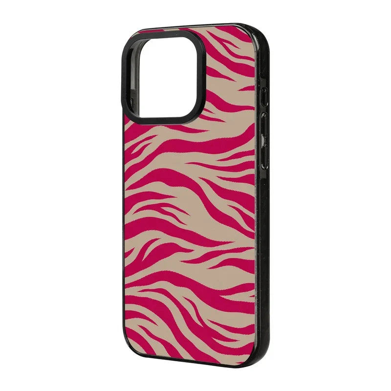 Fuchsia Zebra-Power Kılıf - Iphone 16 Pro Max