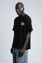Catch-Baskılı T-Shirt - Siyah Limon Desenli-T-Shirts-4-fleurdirect.live