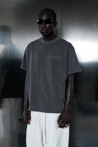 'Day' Kabartma Yazı Detaylı Yıkamalı T-Shirt